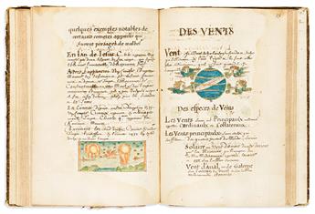 (MANUSCRIPT -- SCIENCES AND GEOGRAPHY.) [Traite et Abrece de la Geographie et des Sciences Physques et Naturelles].